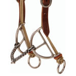 Sliding Gag Bit with Twisted Wire Snaffle