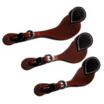 Racetrack Leather Wide Spur Straps