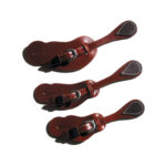 Racetrack Leather Pull-Through Spur Straps