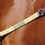 awhide Braided Breast Collar with Black Interweave-pattern B